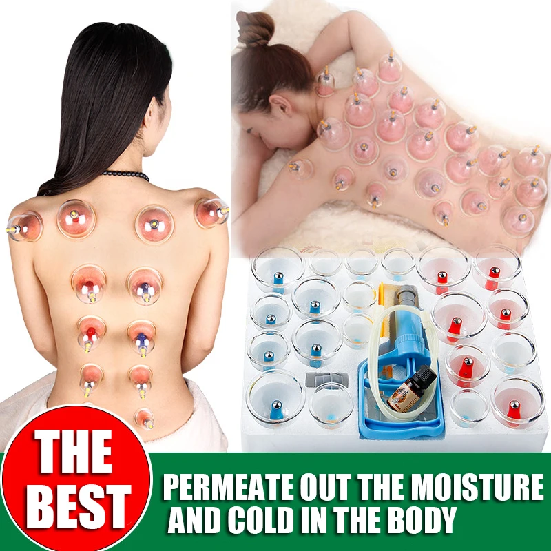 24 Cans Vacuum Cupping Massage Set Chinese Medicine Physiotherapy Healthy Care Anti-Cellulite Suction Cups For Body Massager
24 Cans Vacuum Cupping Massage Set Chinese Medicine Physiotherapy Healthy Care Anti-Cellulite Suction Cups For Body Massager