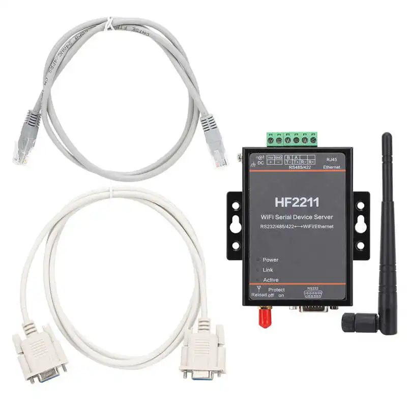

Последовательный сервер HF2211 от RS232/485/422 до Wi-Fi и Ethernet DTU Сетевая связь от 5 до 36 В постоянного тока Штатив для лазера