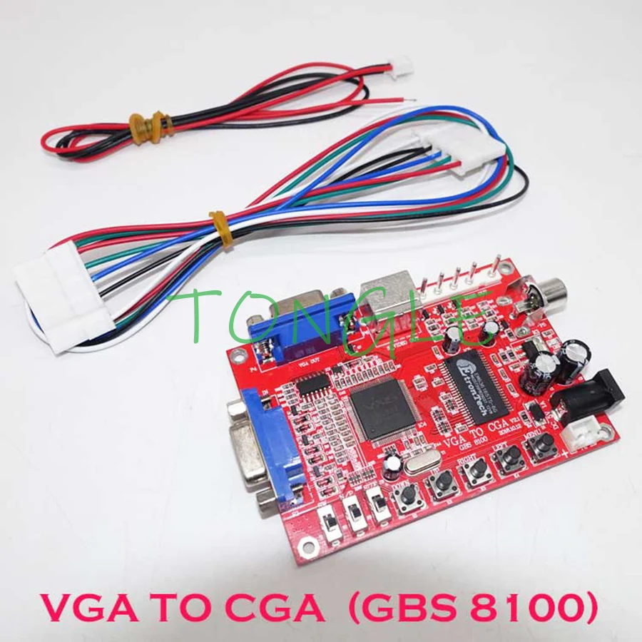 Профессиональный преобразователь VGA в CGA/CVBS/S-VIDEO плата видеопреобразователя для