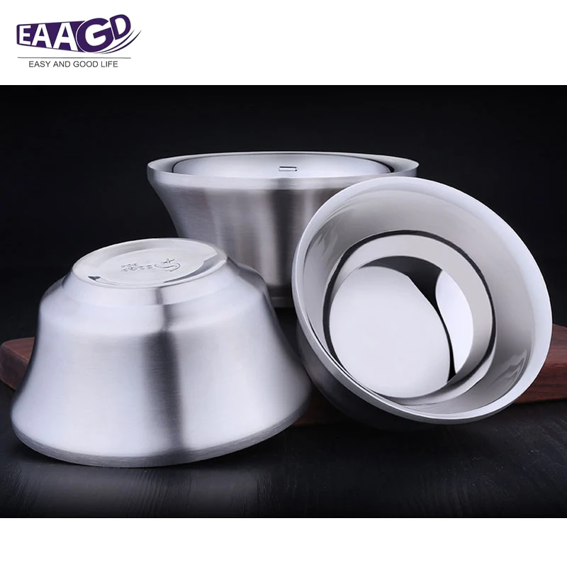 1Pcs Solid Durable Stainless Steel Double-Deck Heat Insulation Bowls Kitchen Tableware Children Bowls For Home Accessiories
1Pcs Solid Durable Stainless Steel Double-Deck Heat Insulation Bowls Kitchen Tableware Children Bowls For Home Accessiories