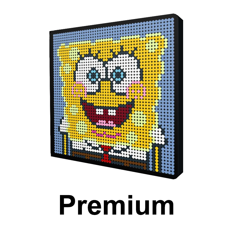 Строительные блоки SpongeBobINGLY пиксельное искусство мозаика MOC Аниме фигурки
