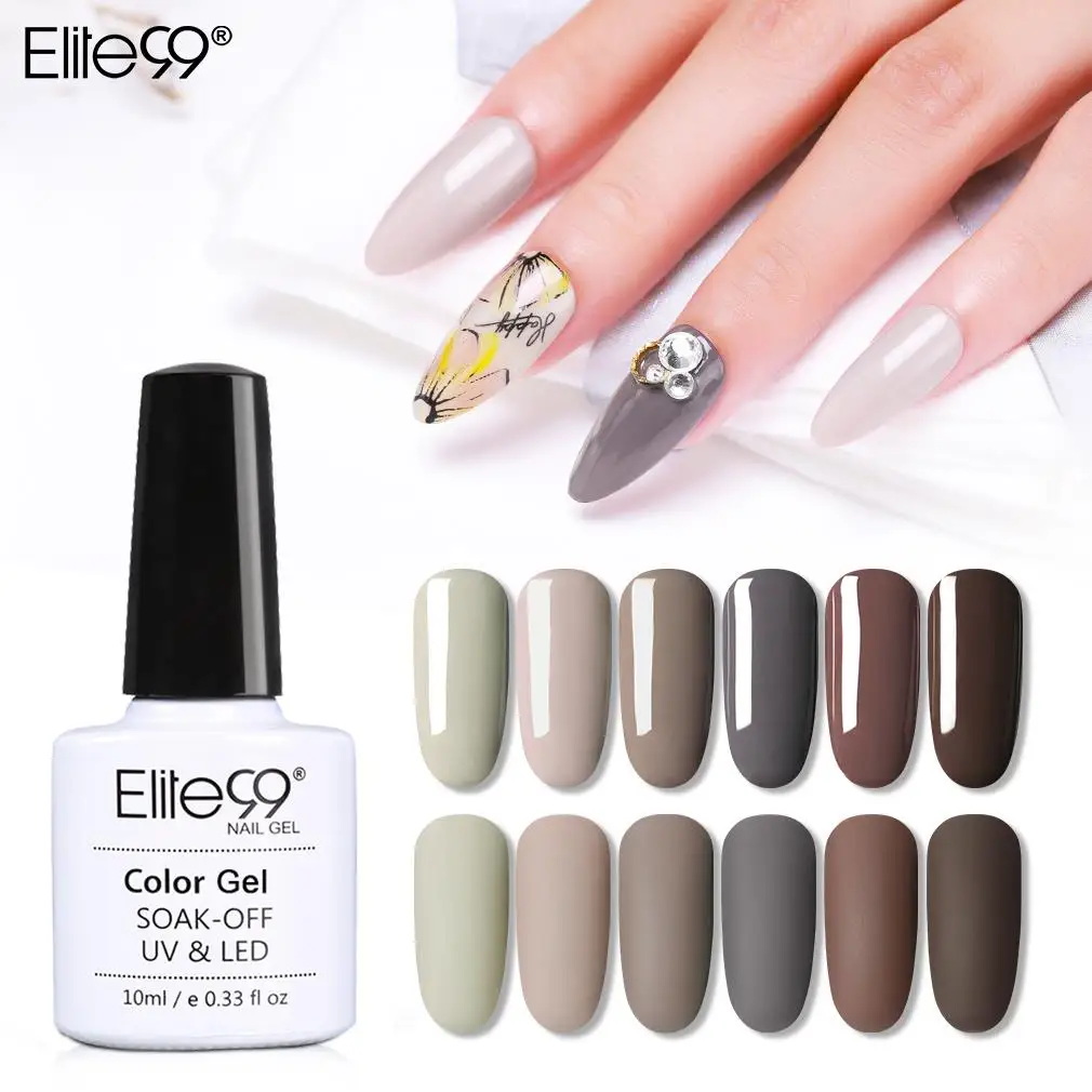 Elite99 Гель-лак для ногтей гибрид Vernis все маникюр верхний слой из праймер лак УФ