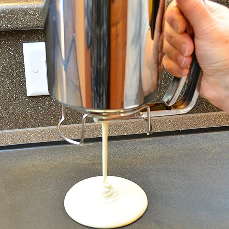 Batter Dispenser Handheld Batter Separator Stainless Steel Pancake Flour Paste Dispenser Pastry Flour Paste Funnel Kitchen Tools
Batter Dispenser Handheld Batter Separator Stainless Steel Pancake Flour Paste Dispenser Pastry Flour Paste Funnel Kitchen Tools