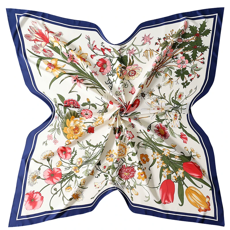 130cm Luxury Brand Twill Silk Scarf Women Bandana Square Scarf Design Floral Kerchief Scarves For Ladies Fashion Shawl Echarpe
130cm Luxury Brand Twill Silk Scarf Women Bandana Square Scarf Design Floral Kerchief Scarves For Ladies Fashion Shawl Echarpe