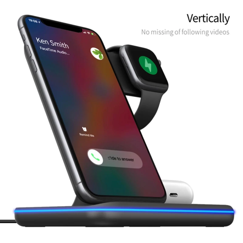 Qi 3 в 1 Беспроводное зарядное устройство для Iphone 12 11 XS Mini Pro Max Airpods быстрая зарядная станция держатель для телефона беспроводные зарядные устр...
Qi 3 в 1 Беспроводное зарядное устройство для Iphone 12 11 XS Mini Pro Max Airpods быстрая зарядная станция держатель для телефона беспроводные зарядные устр...