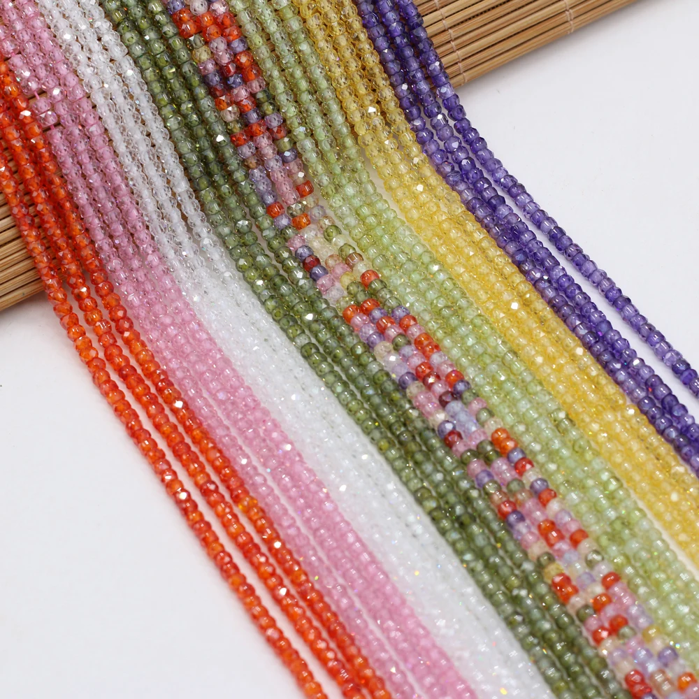2x3mm Natural Stone Zircon Faceted Abacus Loose Spacer Beads For Women DIY Necklace Bracelet Making Jewelry Accessorie Wholesale
2x3mm Natural Stone Zircon Faceted Abacus Loose Spacer Beads For Women DIY Necklace Bracelet Making Jewelry Accessorie Wholesale