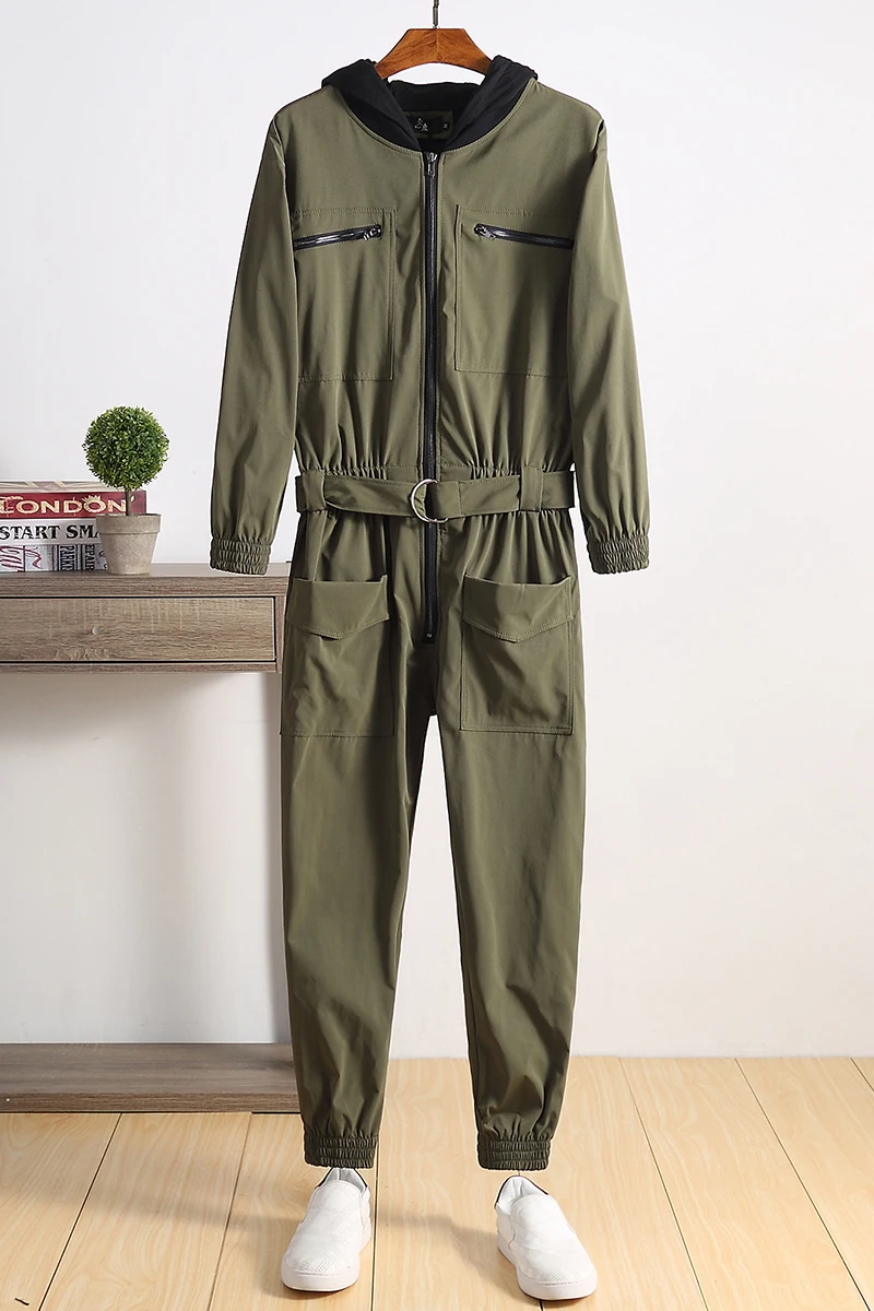 Jumpsuit Men Rompers One Piece Overalls Mens Long Sleeve Hooded Zipper Pockets Casual Hip Hop Rock Fashion Pants Male Clothes
Jumpsuit Men Rompers One Piece Overalls Mens Long Sleeve Hooded Zipper Pockets Casual Hip Hop Rock Fashion Pants Male Clothes
