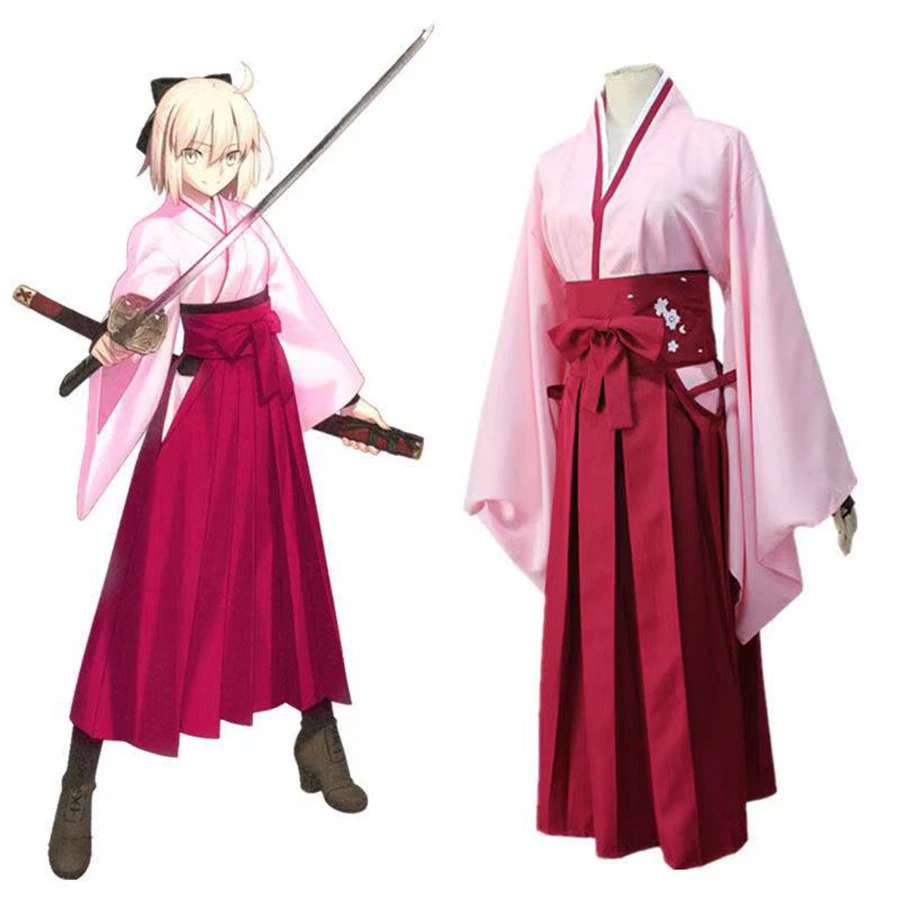 Anime Okita Souji Cosplay Japan Kimono Women's Clothing Performance Show Photograph Party Fate Orders Cherry Saber Apparel Set
Anime Okita Souji Cosplay Japan Kimono Women's Clothing Performance Show Photograph Party Fate Orders Cherry Saber Apparel Set