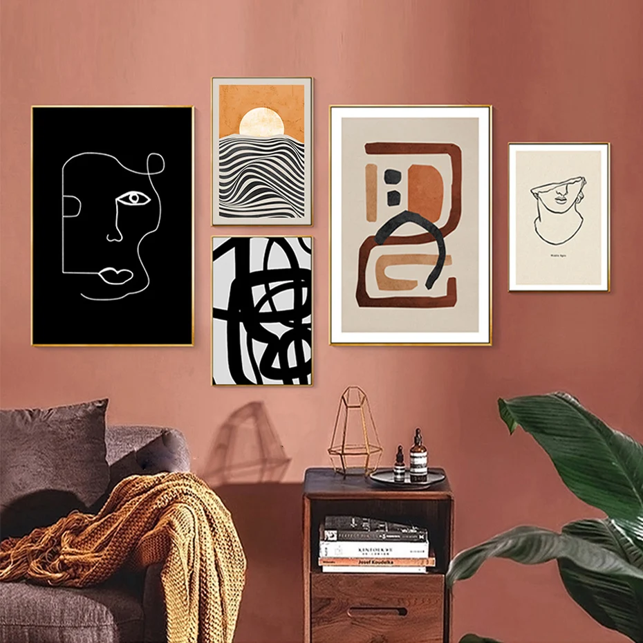 Trendy Abstract Geometric Canvas Paintings Interior Wall Art Poster and Print Vintage Pictures for Living Room Home Decorations
Trendy Abstract Geometric Canvas Paintings Interior Wall Art Poster and Print Vintage Pictures for Living Room Home Decorations