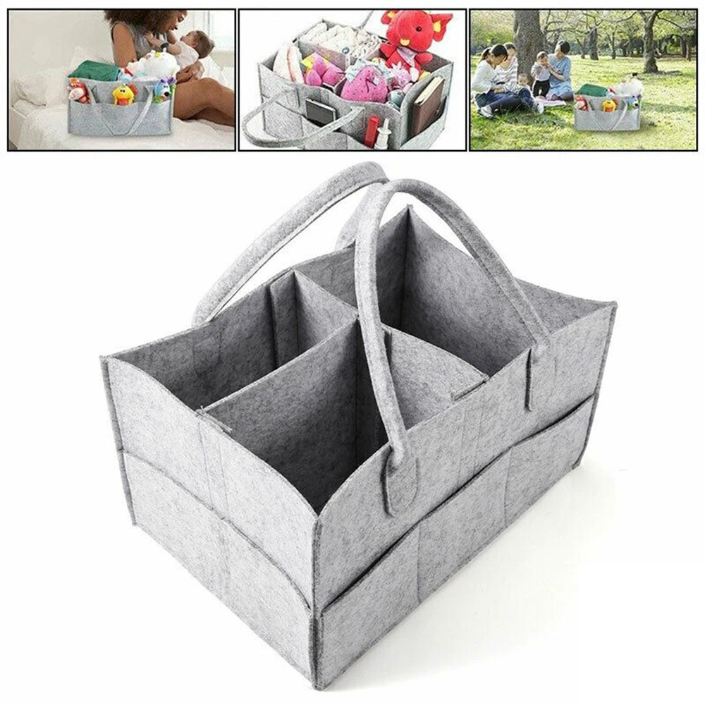 Baby Diaper Organizer Caddy Nappy Kids Storage Carrier Bag Grey Felt Diaper Bag Multifunction Folding Storage Basket 33X23X18cm
Baby Diaper Organizer Caddy Nappy Kids Storage Carrier Bag Grey Felt Diaper Bag Multifunction Folding Storage Basket 33X23X18cm