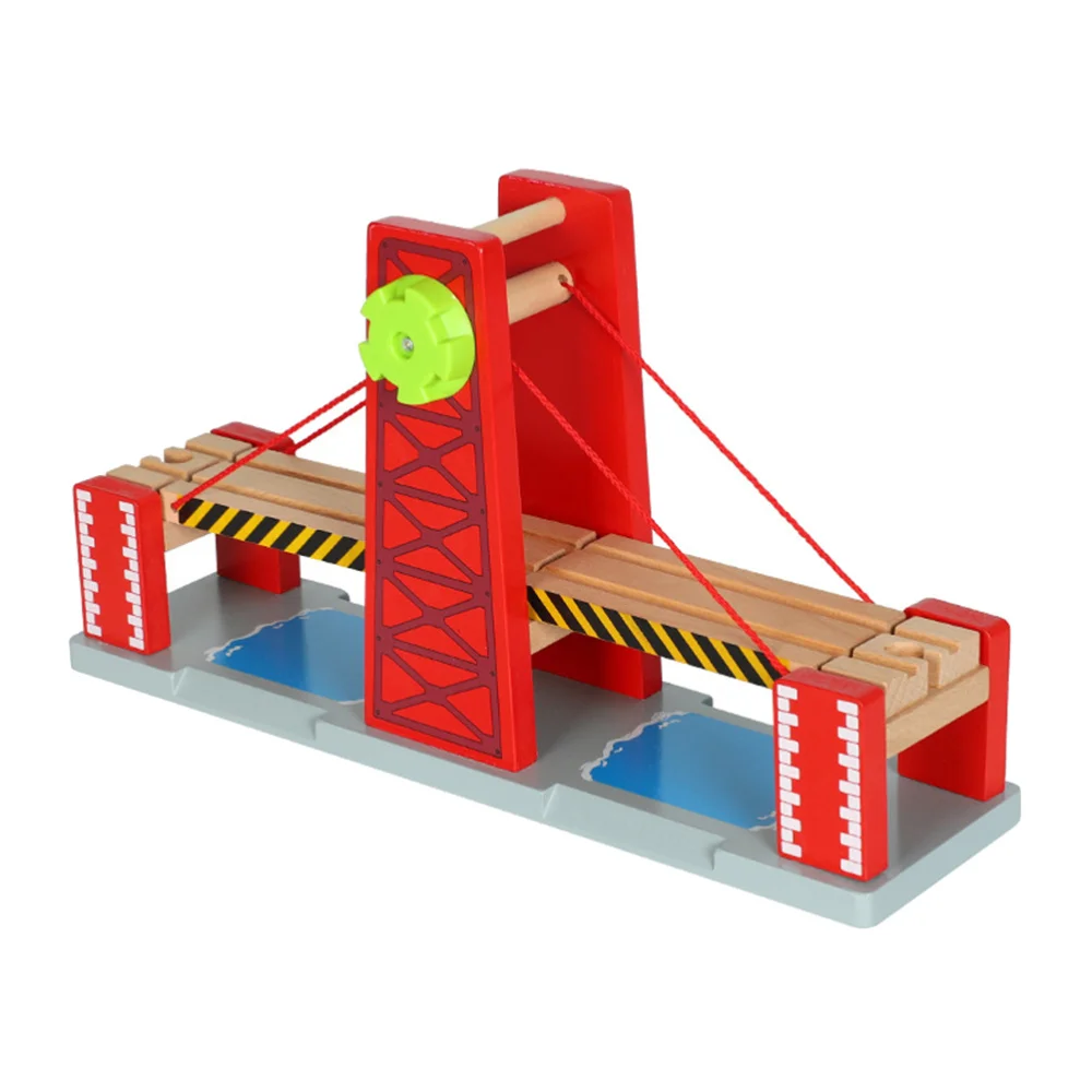 

1 Набор игрушечных строительных блоков, трек поезда, тяговый мост, творческие игрушки «сделай сам»