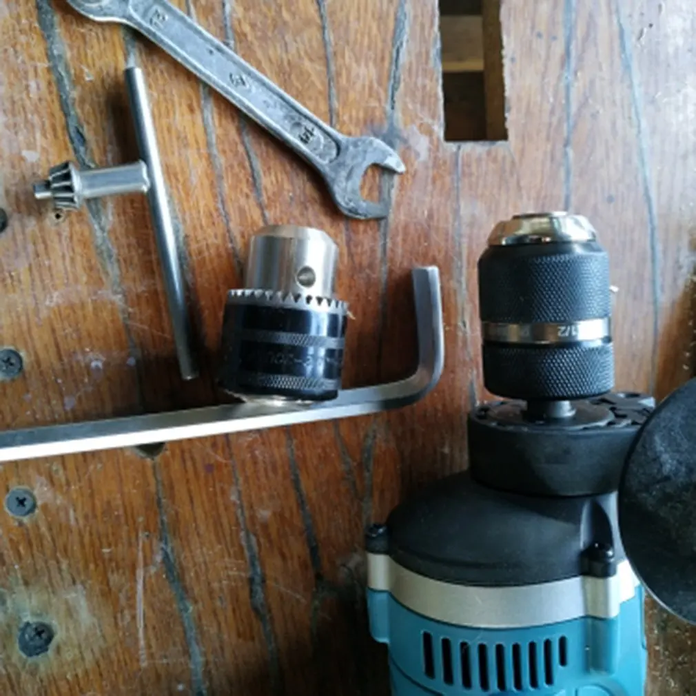 13mm Keyless Metal Drill Chuck Quick Change Adapter SDS-Plus Shank 1/2 Hex Square Fit Rotary Hammer Drill
13mm Keyless Metal Drill Chuck Quick Change Adapter SDS-Plus Shank 1/2 Hex Square Fit Rotary Hammer Drill