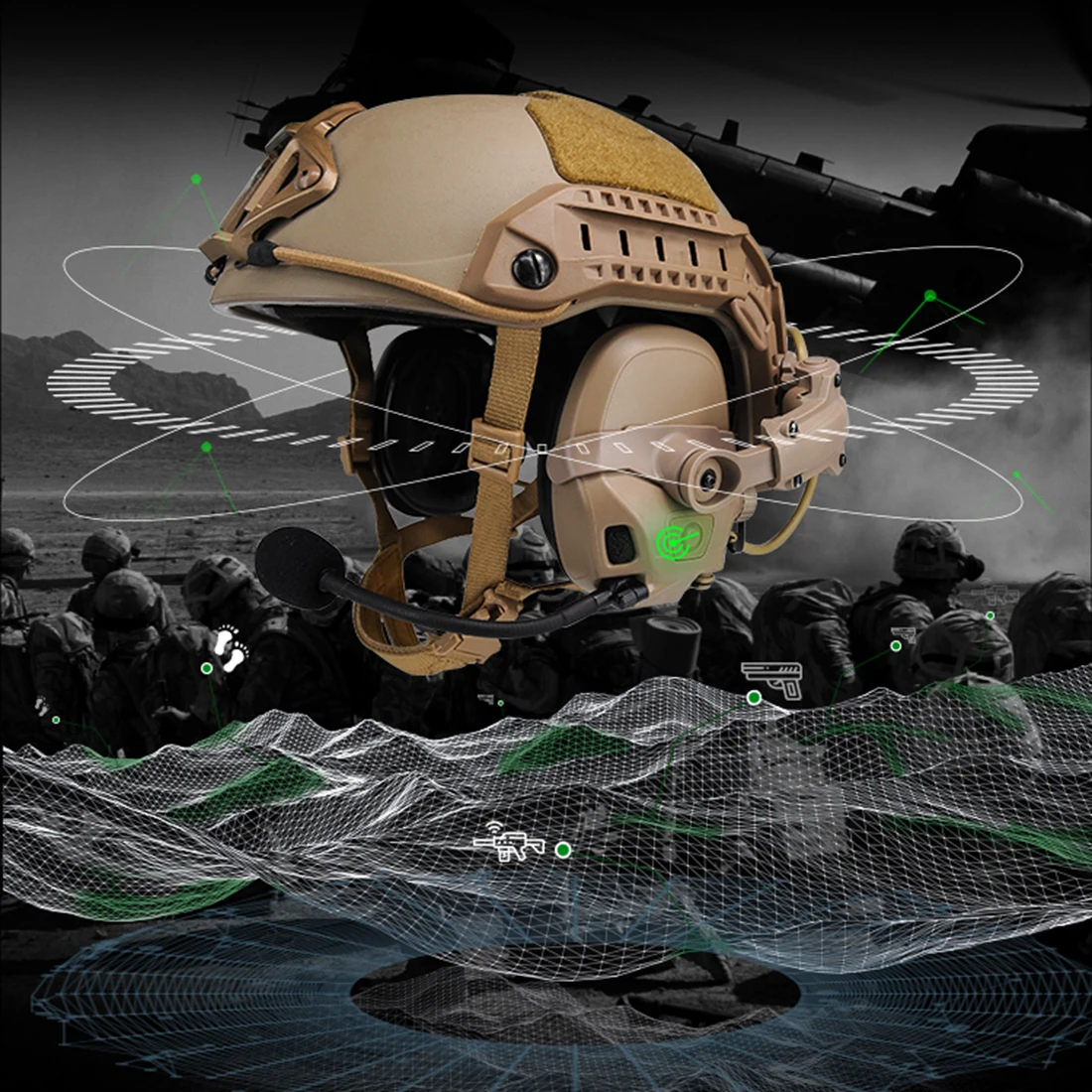 FCS AMP Dual Channel Pickup Noise Reduction Headphone Tactical Protective Headset - Tan
FCS AMP Dual Channel Pickup Noise Reduction Headphone Tactical Protective Headset - Tan