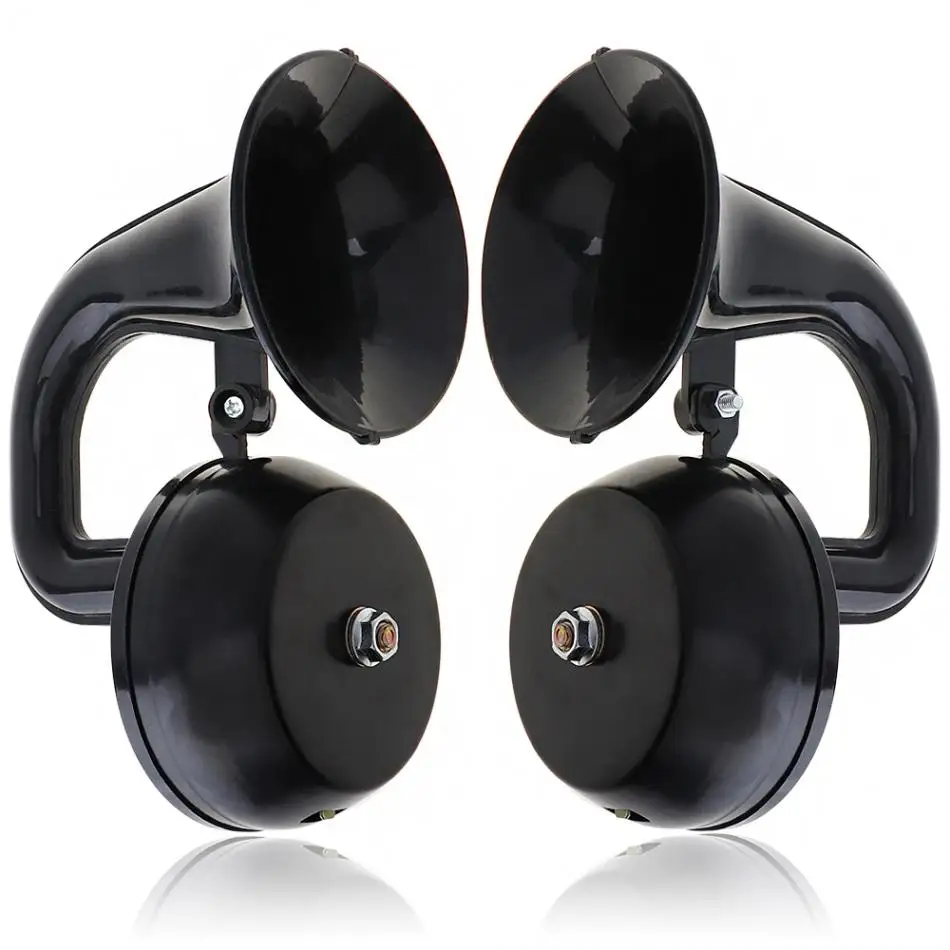 12V 24V 126DB Super Loud Dual Trumpet Air Horn Waterproof Snail Horn Dustproof with Bracket for Car Vehicle Boat
12V 24V 126DB Super Loud Dual Trumpet Air Horn Waterproof Snail Horn Dustproof with Bracket for Car Vehicle Boat