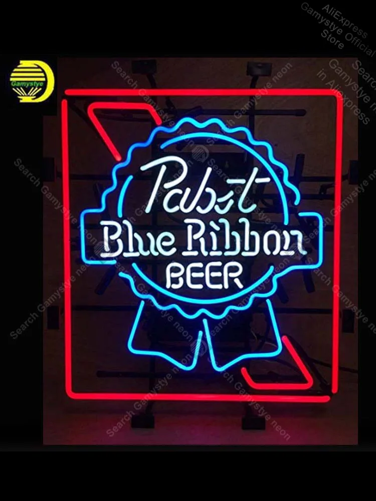 New Pab Blue Ribbo beer Sign Neon Sign Beer Bar Pub club Sign Neon Light Sign Glass lampe neon anuncio luminoso Letrero Neon
New Pab Blue Ribbo beer Sign Neon Sign Beer Bar Pub club Sign Neon Light Sign Glass lampe neon anuncio luminoso Letrero Neon