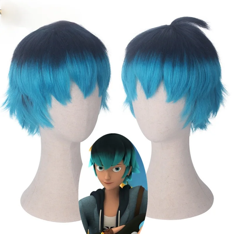 Luka Couffaine Cosplay Wig Short Black Blue Hair Cosplay Anime Cosplay Heat Resistant Synthetic Wigs Halloween Cosplay for Men
Luka Couffaine Cosplay Wig Short Black Blue Hair Cosplay Anime Cosplay Heat Resistant Synthetic Wigs Halloween Cosplay for Men
