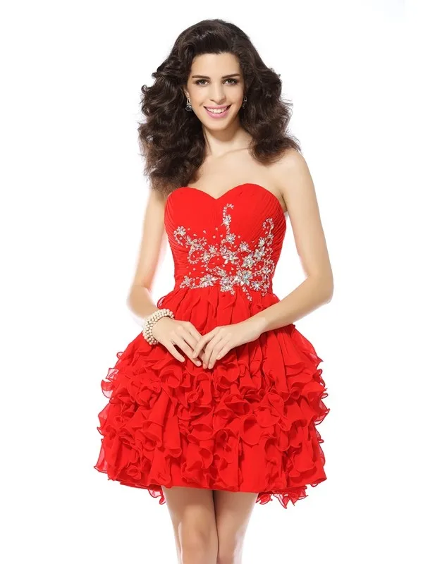 Red Cocktail Dresses A-line Sweetheart Short Mini Organza Elegant Beaded Party Homecoming Dresses
Red Cocktail Dresses A-line Sweetheart Short Mini Organza Elegant Beaded Party Homecoming Dresses