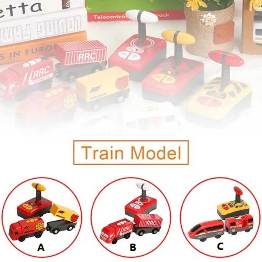 Детский Электрический поезд с дистанционным управлением игрушечный магнитный