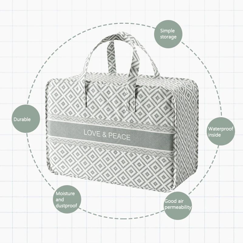 Органайзер для одежды, сумка для хранения стеганых одеял, дорожная сумка, органайзер большой емкости, Бытовая Складная сумка для покупок 
Органайзер для одежды, сумка для хранения стеганых одеял, дорожная сумка, органайзер большой емкости, Бытовая Складная сумка для покупок