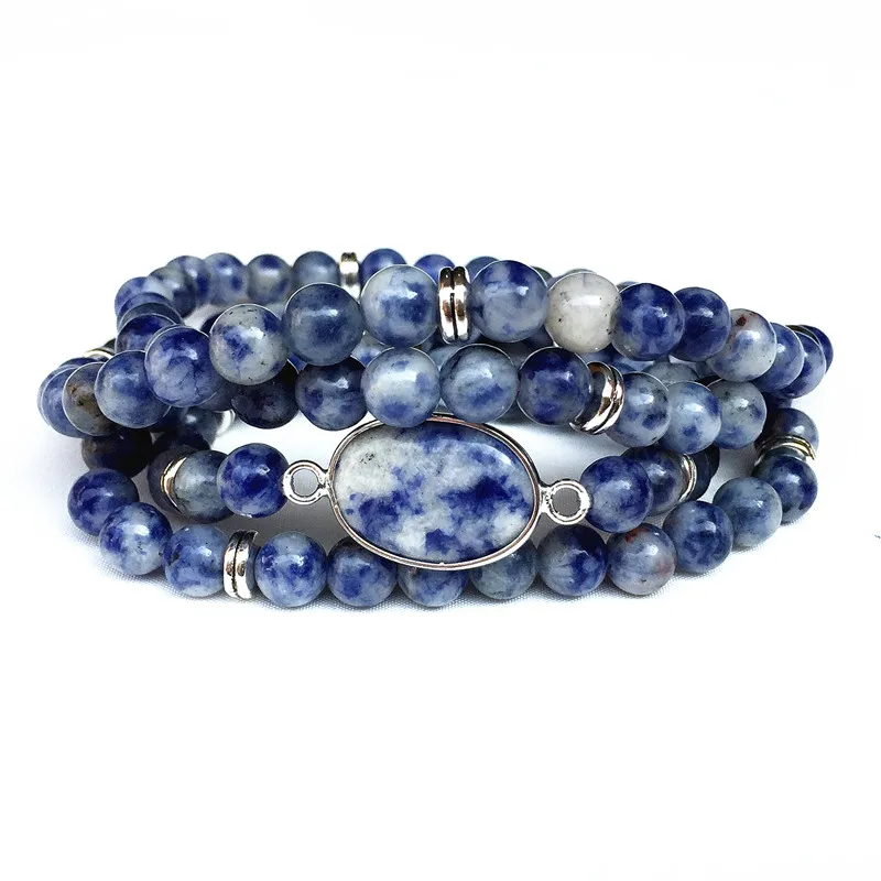 Women Bracelet Good Quality 74 cm Round Charm 6 mm Sodalite Round Beads Nature Stone Elastic string bracelets For Yoga Necklaces 
Women Bracelet Good Quality 74 cm Round Charm 6 mm Sodalite Round Beads Nature Stone Elastic string bracelets For Yoga Necklaces