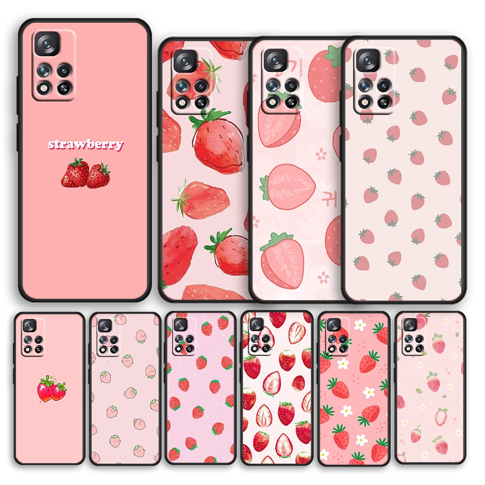 Cute Strawberry Cartoon for Xiaomi Redmi Note 11 10S 10T 9T 9S 8T 7S 6 5A 4X Pro Max 5G 2021 Soft Black Phone Case Cover
Cute Strawberry Cartoon for Xiaomi Redmi Note 11 10S 10T 9T 9S 8T 7S 6 5A 4X Pro Max 5G 2021 Soft Black Phone Case Cover