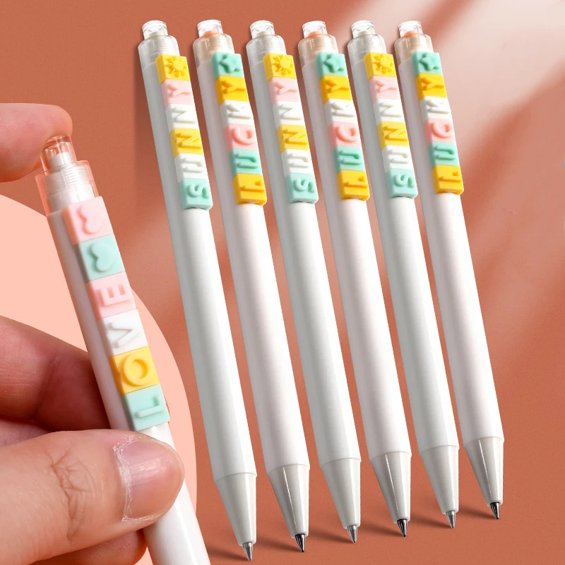 Kawaii Couple Ballpoint Pen Gel pen Set Custom Diy Letter Spelling Pen Student School Office Stationery Accessories
Kawaii Couple Ballpoint Pen Gel pen Set Custom Diy Letter Spelling Pen Student School Office Stationery Accessories