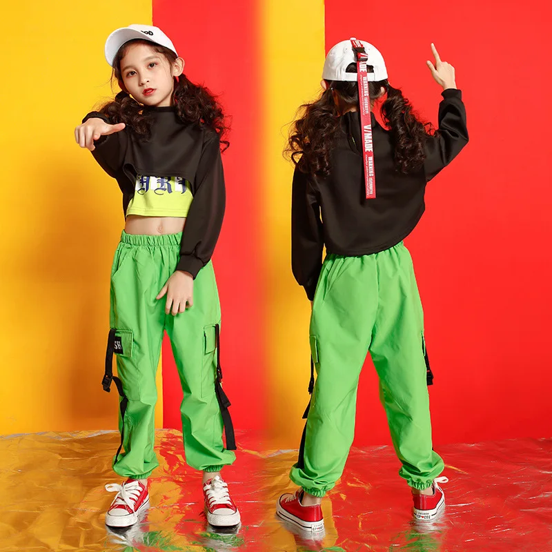 2022 Kids Cool Hip Hop Clothing Sweatshirt Shirt Top Crop Hollow Causal Pants for Girl Jazz Ballroom Dance Costume Clothes Wear
2022 Kids Cool Hip Hop Clothing Sweatshirt Shirt Top Crop Hollow Causal Pants for Girl Jazz Ballroom Dance Costume Clothes Wear