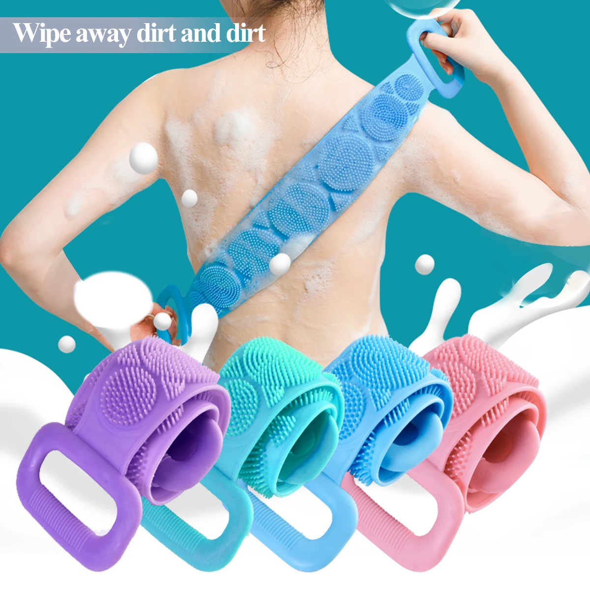Silicone Bath Body Brush Soft body Rub brush Body Exfoliating Massage For Shower Body Cleaning Bathroom Shower Strap
Silicone Bath Body Brush Soft body Rub brush Body Exfoliating Massage For Shower Body Cleaning Bathroom Shower Strap