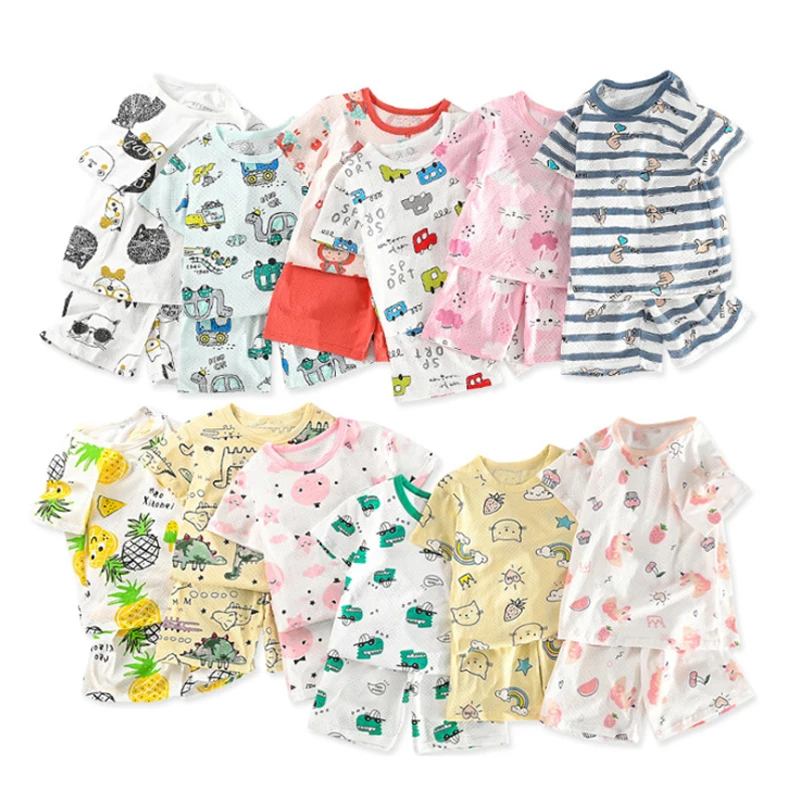 Children Summer Short Sleeve T Shirts Top+Pant Baby Boys Clothes Costume Outfit Suit Kids Pajamas For Girls Baby Sets Pajamas
Children Summer Short Sleeve T Shirts Top+Pant Baby Boys Clothes Costume Outfit Suit Kids Pajamas For Girls Baby Sets Pajamas