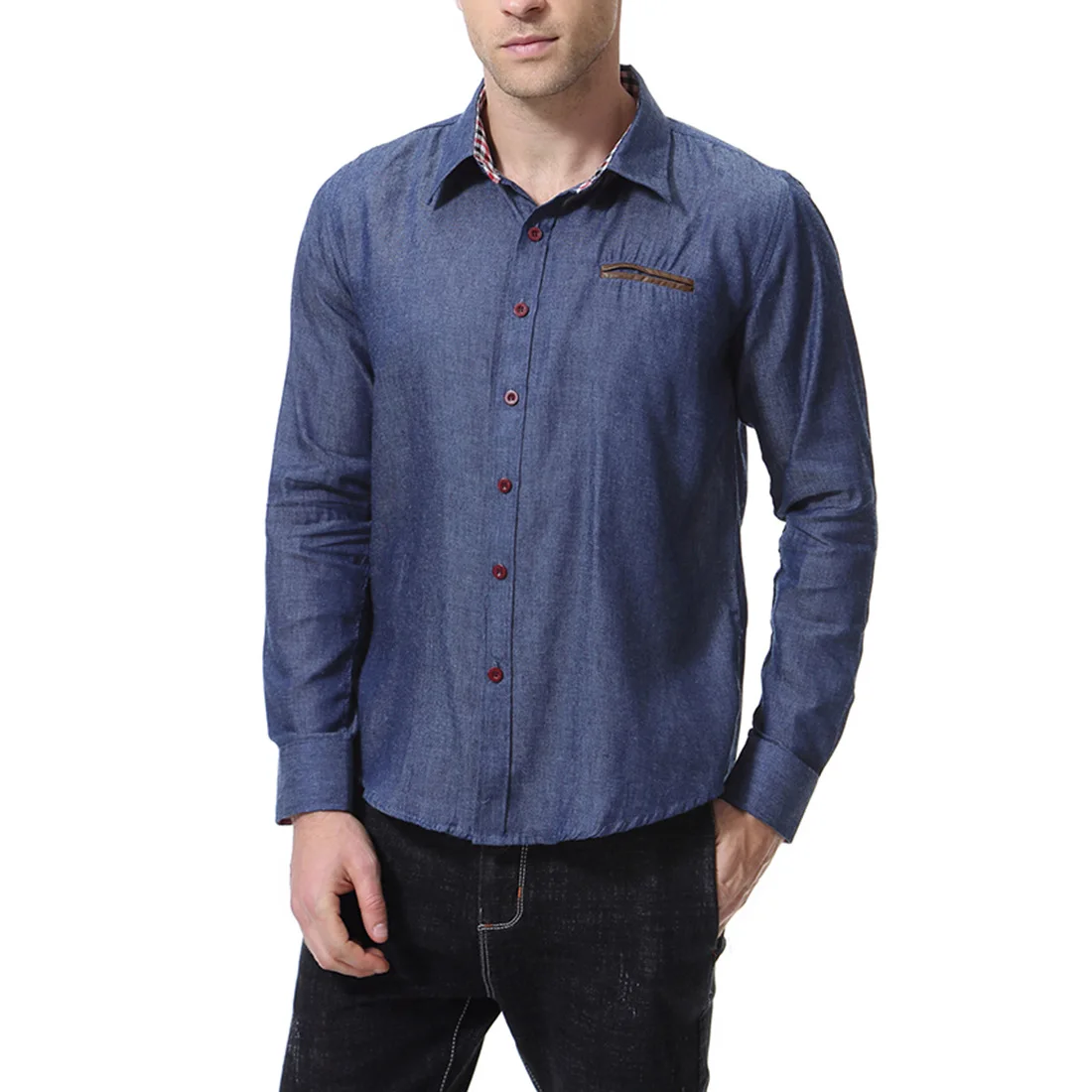 Trendy 2018 New Brand Men Shirt Pocket Fight Leather Dress Shirt Long Sleeve Slim Fit Camisa Masculina Casual Male Shirts
Trendy 2018 New Brand Men Shirt Pocket Fight Leather Dress Shirt Long Sleeve Slim Fit Camisa Masculina Casual Male Shirts