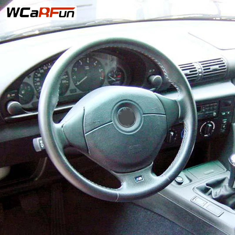 WCaRFun искусственная кожа черного цвета для BMW E39 5 серии 1999-2003 E46 3 1999-2005 E36 E53 X5 Z3 |