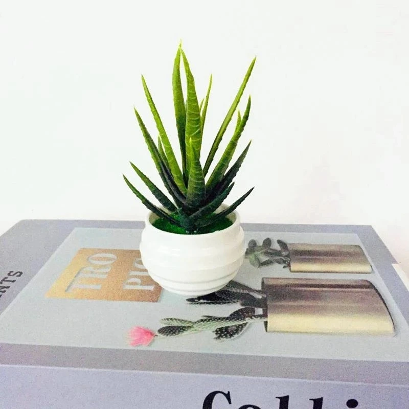 Mini Artificial Aloe Plants Bonsai Small Simulated Tree Pot Plants Fake Flowers Office Table Potted Ornaments Home Garden Decor
Mini Artificial Aloe Plants Bonsai Small Simulated Tree Pot Plants Fake Flowers Office Table Potted Ornaments Home Garden Decor