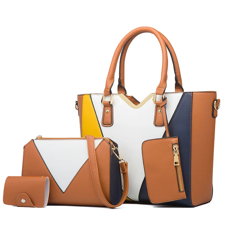 Women Bag Set 2021 New Fashion Diagonal Single Shoulder Simple Four-piece Mother and Child Bag Lady Tote Bag Single Shoulder
Women Bag Set 2021 New Fashion Diagonal Single Shoulder Simple Four-piece Mother and Child Bag Lady Tote Bag Single Shoulder