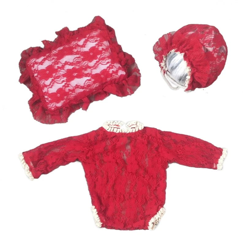 3 Pcs/set Lace Baby Rompers Newborn Infant Photography Clothes With Pillow Hat Girls Shooting Photo Clothing Jumpsuit D0AF
3 Pcs/set Lace Baby Rompers Newborn Infant Photography Clothes With Pillow Hat Girls Shooting Photo Clothing Jumpsuit D0AF