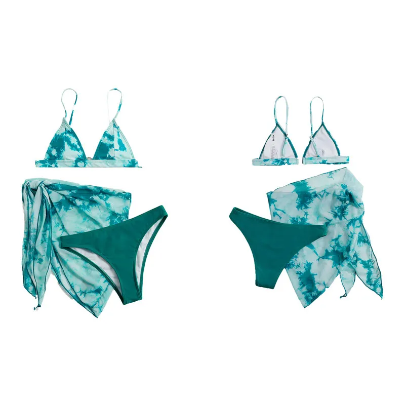 Women Tie-dye Split Swimsuit Set Deep V-neck Bikini+Panties+See-through Mesh Cover Ups
Women Tie-dye Split Swimsuit Set Deep V-neck Bikini+Panties+See-through Mesh Cover Ups