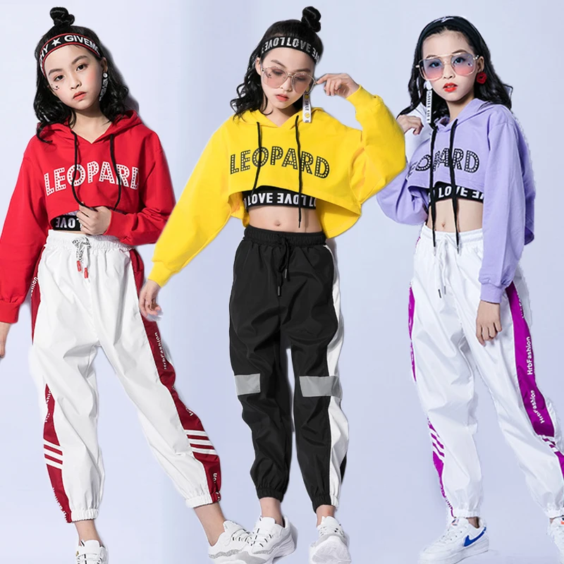 Jazz Dance Costumes Hip Hop Kids Long Sleeve Hooded Top Vest Pants Girls Hiphop Clothes Street Dance Stage Show Wear
Jazz Dance Costumes Hip Hop Kids Long Sleeve Hooded Top Vest Pants Girls Hiphop Clothes Street Dance Stage Show Wear