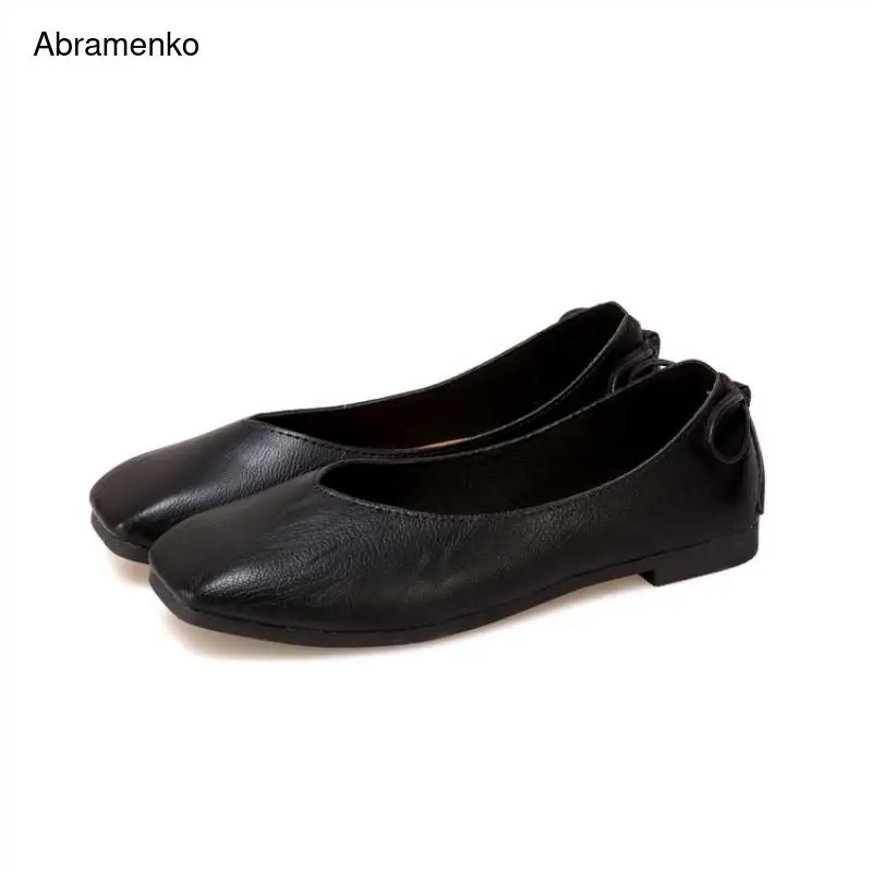 Women Flats Casual Solid Square Toe Slip-On Flat Shoes Soft Comfortable Summer Style Women Shoes Ballet Flats Plus Size 35-40
Women Flats Casual Solid Square Toe Slip-On Flat Shoes Soft Comfortable Summer Style Women Shoes Ballet Flats Plus Size 35-40