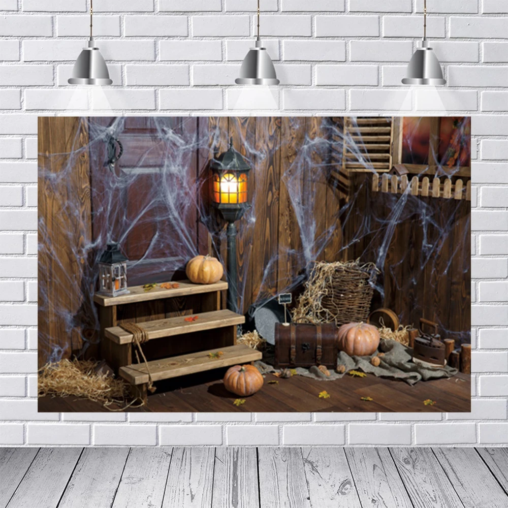 Laeacco Хэллоуин фон для фотосъемки Тыква фонарь сломанный дом Фотографическая Съемка фото фоны реквизит 
Laeacco Хэллоуин фон для фотосъемки Тыква фонарь сломанный дом Фотографическая Съемка фото фоны реквизит