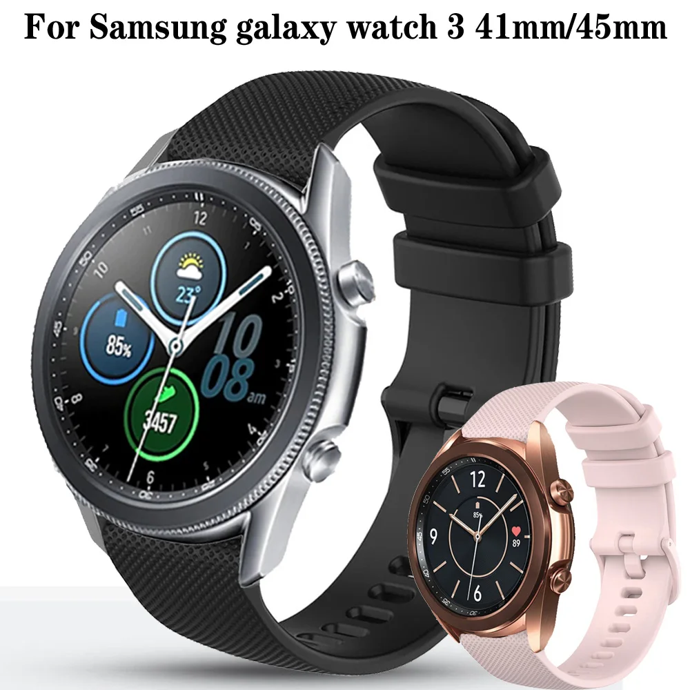 Ремешок силиконовый для Samsung Galaxy Watch 3 41 мм 45 мм, спортивный браслет для Active 2, Аксессуары для Samsung Gear S2/S3, 20/22 мм
Ремешок силиконовый для Samsung Galaxy Watch 3 41 мм 45 мм, спортивный браслет для Active 2, Аксессуары для Samsung Gear S2/S3, 20/22 мм