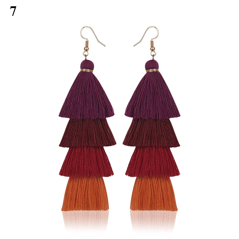 Multilayer Tassel Earrings Women Fashion Jewelry Bohemian Drop Dangle Long Earrings Silk Fabric Ethnic Vintage Earrings Gifts
Multilayer Tassel Earrings Women Fashion Jewelry Bohemian Drop Dangle Long Earrings Silk Fabric Ethnic Vintage Earrings Gifts