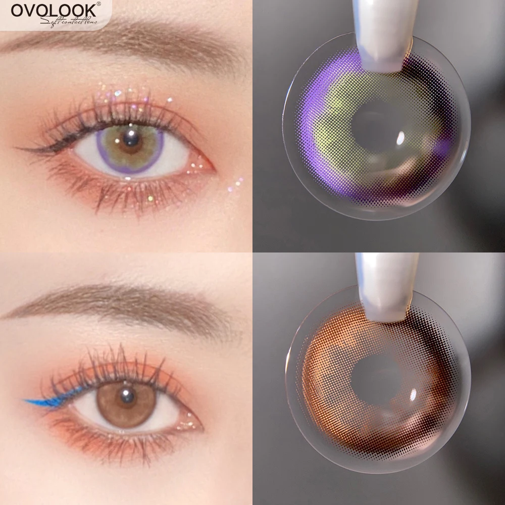 OVOLOOK-2pcs/pair Beautiful Lenses 2Tone Series Colored Lenses for Eyes Contact Lenses Eye Color Lens Color Contact (DIA:14.2mm)
OVOLOOK-2pcs/pair Beautiful Lenses 2Tone Series Colored Lenses for Eyes Contact Lenses Eye Color Lens Color Contact (DIA:14.2mm)