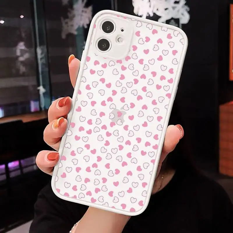 Love Heart Phone Case Clear matte transparent For white iPhone 7 8 x xs xr 11 12 pro plus max mini Funda
Love Heart Phone Case Clear matte transparent For white iPhone 7 8 x xs xr 11 12 pro plus max mini Funda