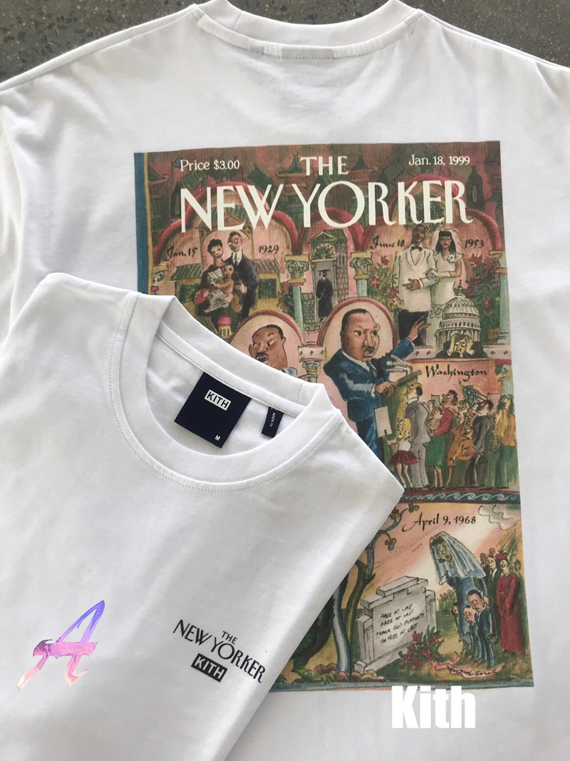 KITH NEW YORKER T-shirt Men Women Vintage Black Leader KITH Tee High Quality Digital Direct Injection Printing Kith T Shirt
KITH NEW YORKER T-shirt Men Women Vintage Black Leader KITH Tee High Quality Digital Direct Injection Printing Kith T Shirt