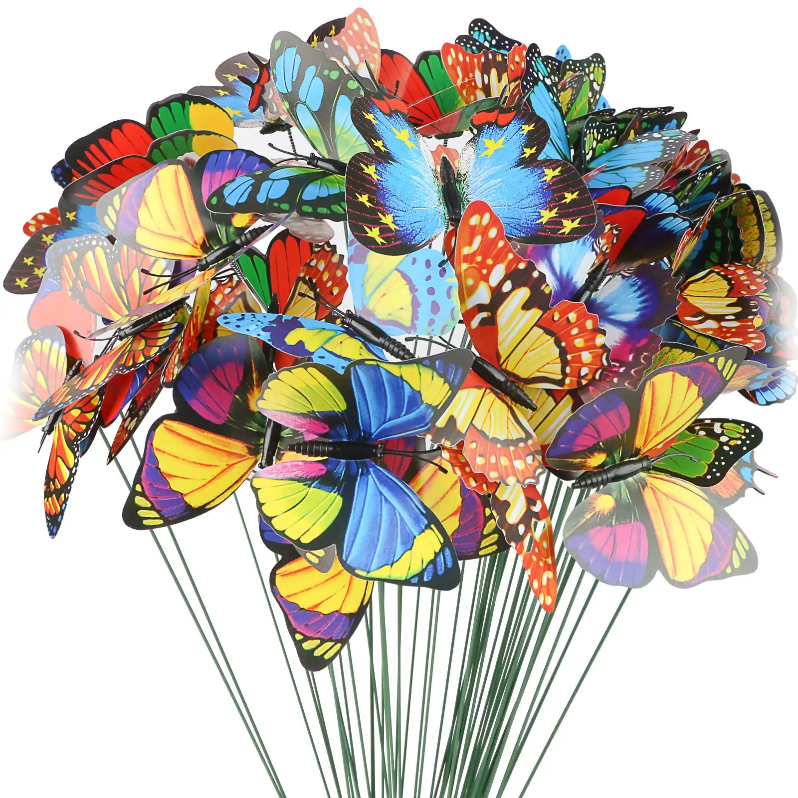 25Pcs Butterflies Garden Yard Planter Colorful Whimsical Butterfly Stakes Decoracion Outdoor Decor Flower Pots Decoration 
25Pcs Butterflies Garden Yard Planter Colorful Whimsical Butterfly Stakes Decoracion Outdoor Decor Flower Pots Decoration