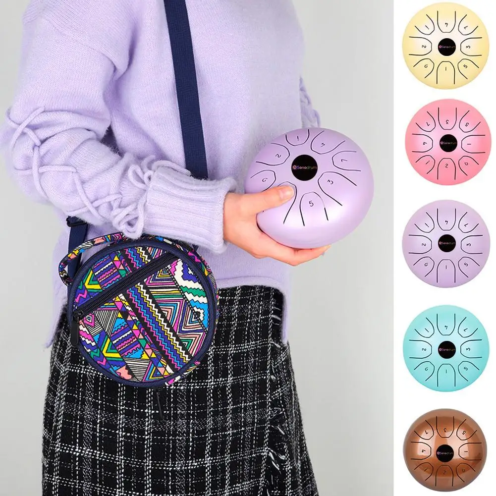 Steel Tongue Drum 5.5 Inch Mini Drum Rhythm 7 Notes Drum Instruments f Hand Pan Musical Tone Percussion S9F0
Steel Tongue Drum 5.5 Inch Mini Drum Rhythm 7 Notes Drum Instruments f Hand Pan Musical Tone Percussion S9F0