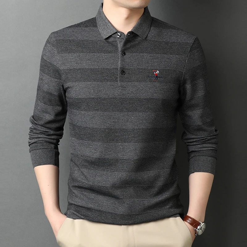 DIMI Turn Down Collar Long Sleeve Polo Shirts Men Tops Men Clothes High End New Fashion Brand Striped Designer Embroidery Casual
DIMI Turn Down Collar Long Sleeve Polo Shirts Men Tops Men Clothes High End New Fashion Brand Striped Designer Embroidery Casual