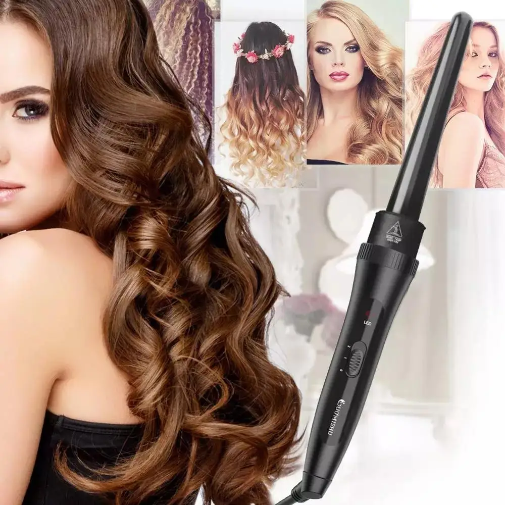6 pcs Hair Curler Roller Accessories 9-32mm Curling Iron Wand Waver Tourmaline Ceramic Professional Barber Hair Styling Tool
6 pcs Hair Curler Roller Accessories 9-32mm Curling Iron Wand Waver Tourmaline Ceramic Professional Barber Hair Styling Tool
