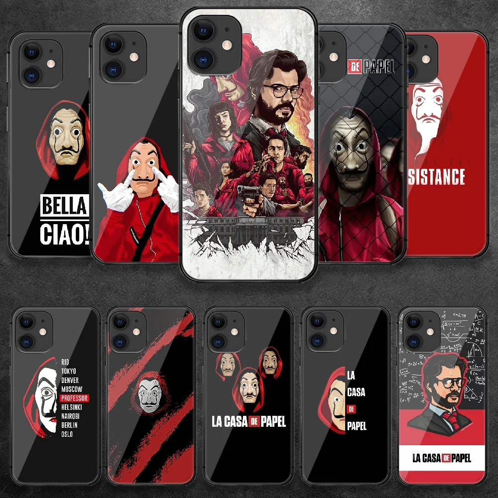 La Casa De Papel Tempered Glass Phone Case Cover For IPhone 5 5S 6 6S 7 Plus X Xs Xr Se 2020 11 12 Pro Max Mini Black Funda Back
La Casa De Papel Tempered Glass Phone Case Cover For IPhone 5 5S 6 6S 7 Plus X Xs Xr Se 2020 11 12 Pro Max Mini Black Funda Back