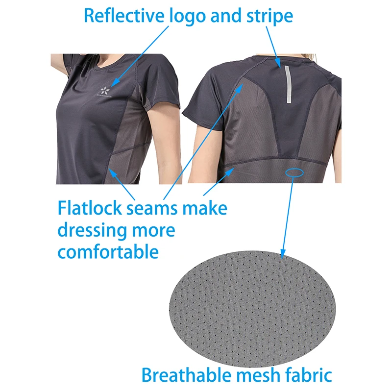 2021 Summer Women's T-Shirts Quick Dry Women Clothes Short Sleeve Running T-Shirt Dark Grey Sports Tops For Women 
2021 Summer Women's T-Shirts Quick Dry Women Clothes Short Sleeve Running T-Shirt Dark Grey Sports Tops For Women