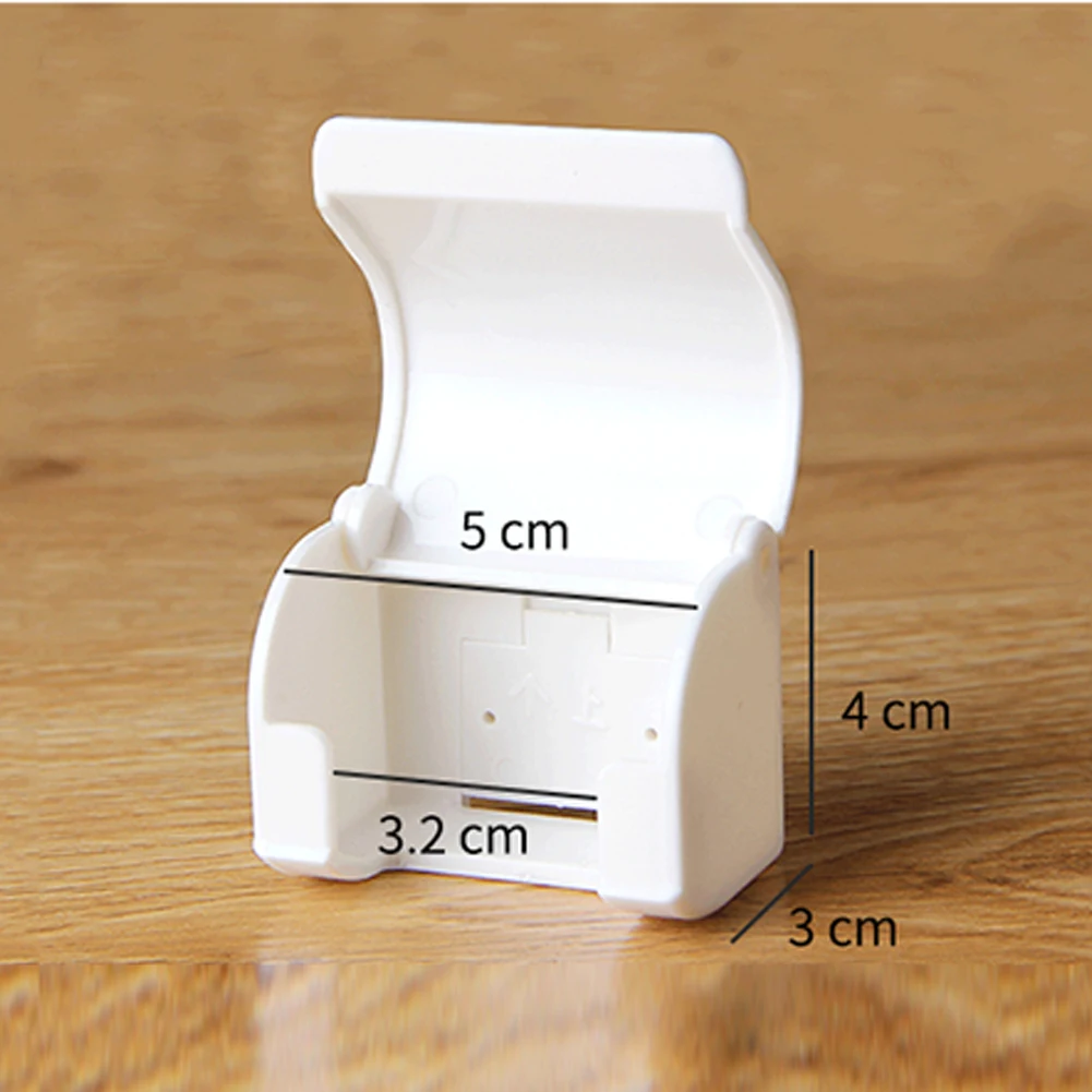 Bathroom Dustproof Razor Rack Plastic Shaver Socket Holder With Cover Waterproof Wall Hanging Shaving Hook For | Дом и сад
